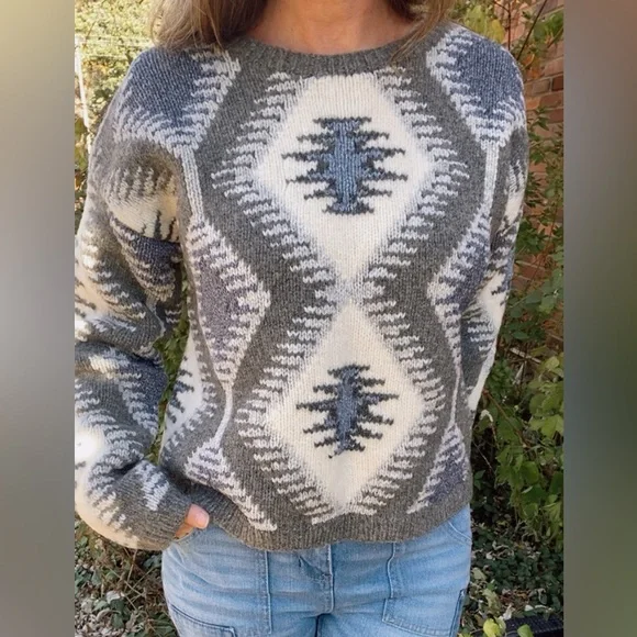 Vintage 90s western chunky sweater - Picture 4 of 5